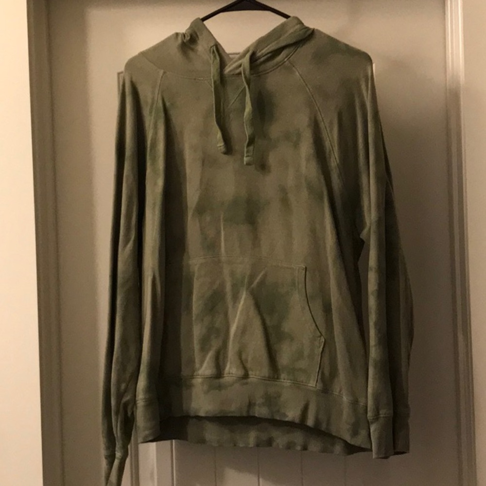 Green hoodie